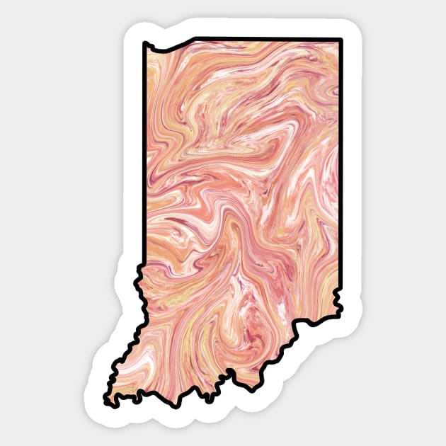 Customizable Indiana “home” placement Sticker by quirkyandkind